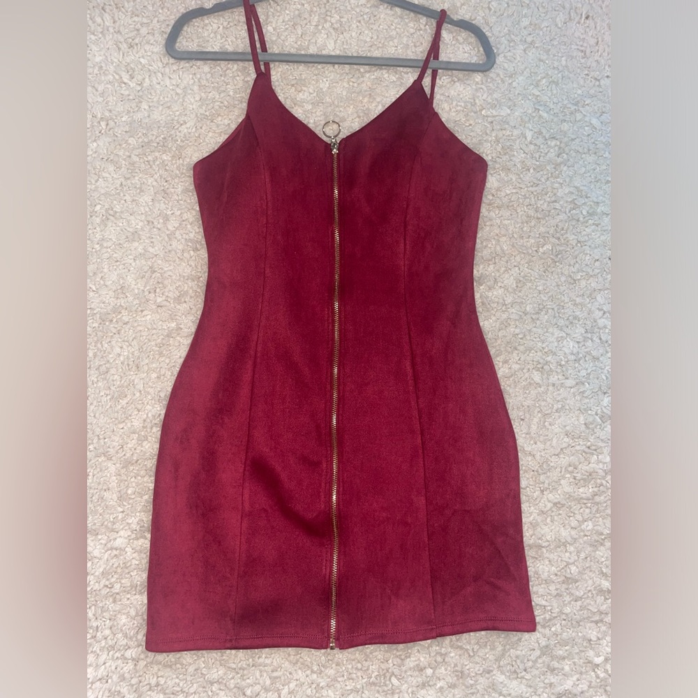 Red Velvet Mini Dress